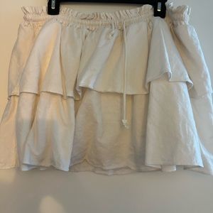 GUC XL Stoney clover lane x Target white ruffle skirt
